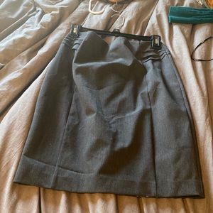 Charcoal gray express pencil skirt